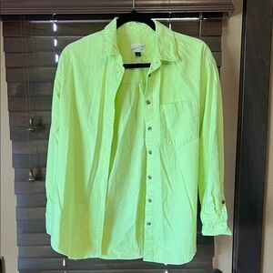 Universal Thread Neon Green Button Down Shirt